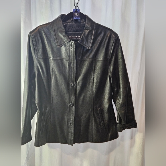 Wilson Jackets & Blazers - #183 Wilson Women's Dark Brown Leather Jacket